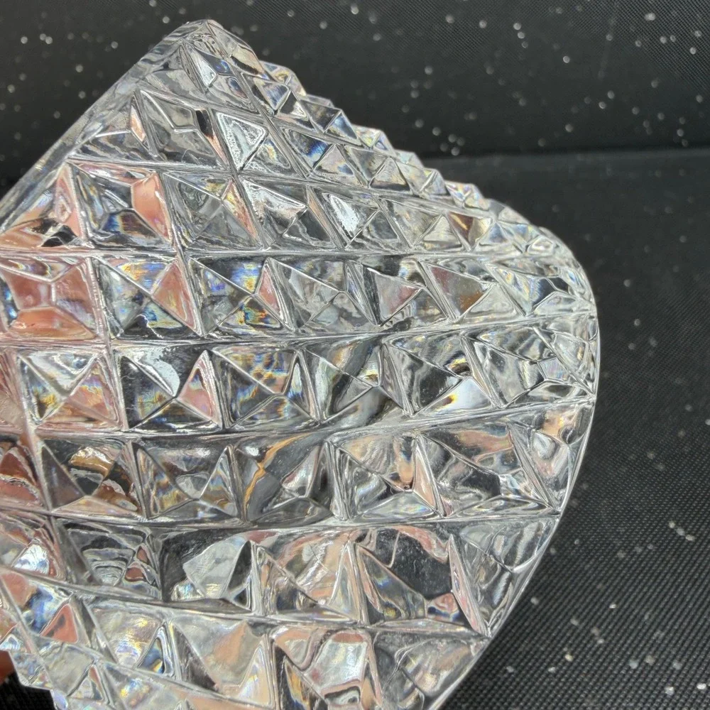 Waterford Crystal Alana Open Sugar Bowl Diamond Cut Glass Votive Holder Heavy